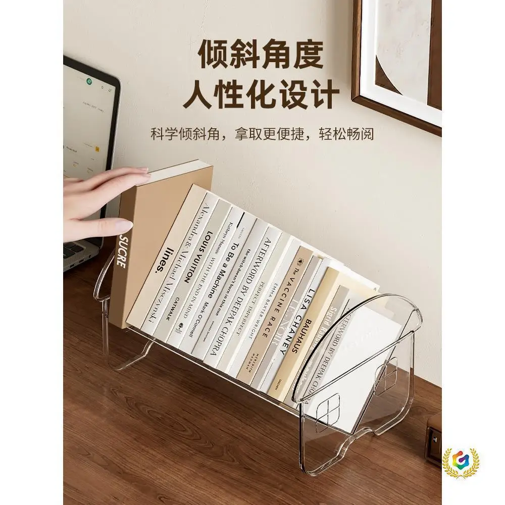CD Rack Storage Rack Game Disc Storage Finishing Box Bookstand Acrylic Desktop Bookshelf Book Storage Shelf