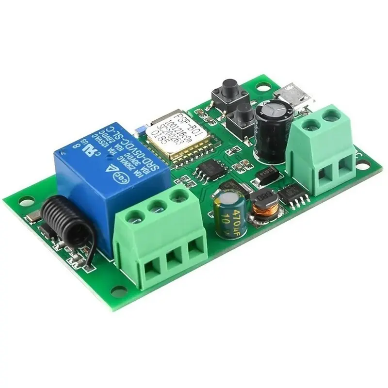 PHILE-Smart Home Automation Wifi Switch DC7 32V Inching/Self-Locking Wireless Relay Module For Door Access Control