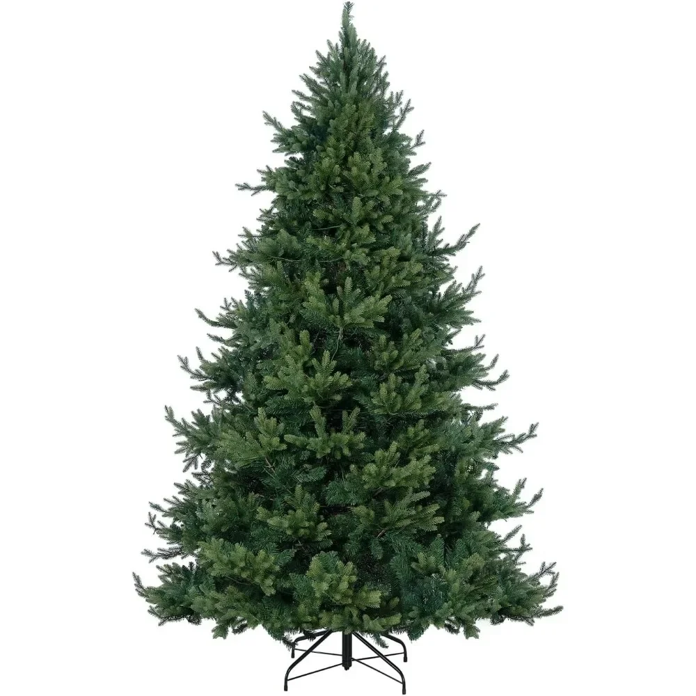 Traditional Christmas Tree with Lights, Realistic Classic Christmas Tree Prelit with 6230 Branch Tips, 1000 Warm Lights