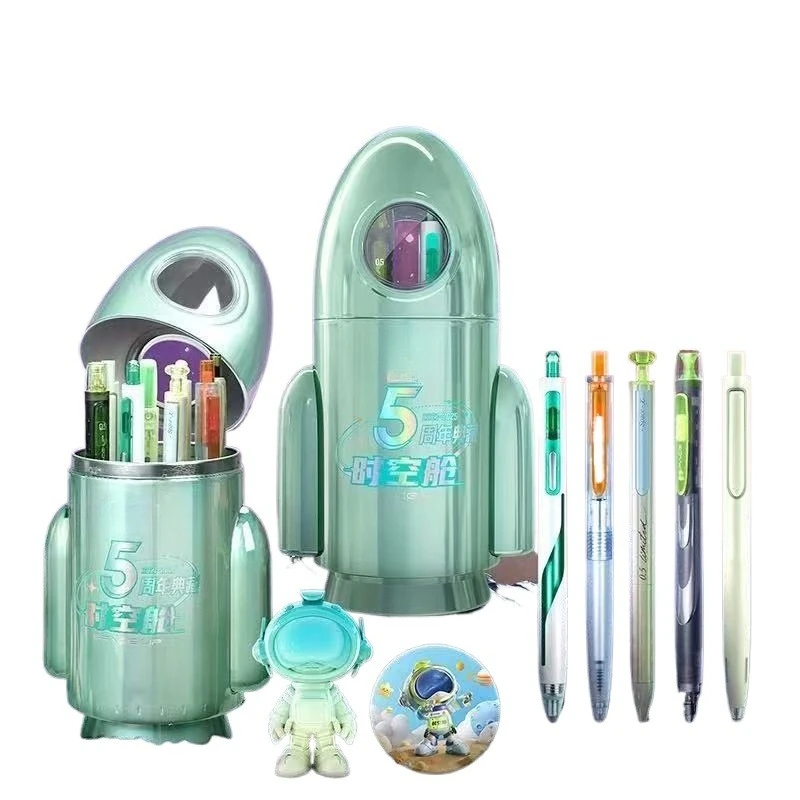 

Time Space Capsule Small Rocket Pen Holder Gift Box, School Junior High School Graduation Gift
