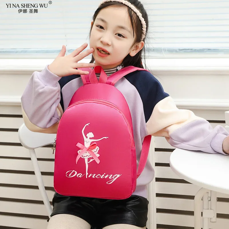 Dance Bag New Children's Dance Backpack Latin Ballet Shoulder Bag Girls' Pink Cute Princess Dance Bag for Kids Dance Sport Bag
