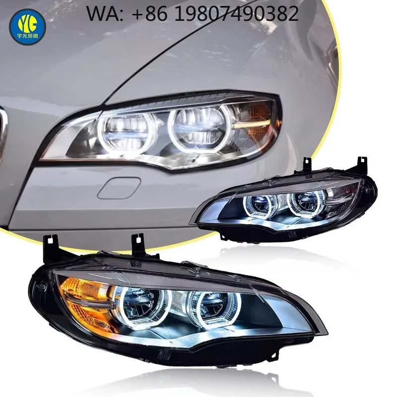 

Plug and Play LED Front Headlight DRL Angel Turn Signal Auto Lighting Upgrade Car Tuning Parts