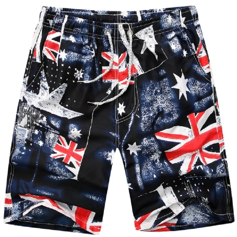 3D Printed Short Pants For Men Tropical Floral Pattern Board Shorts Summer Hawaiian Casual Loose Quick Dry Sports Swim Trunks
