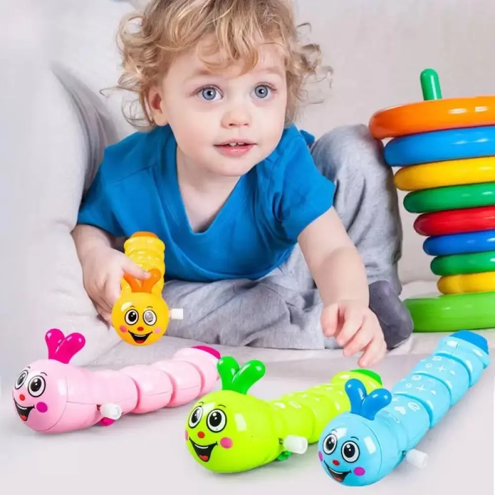 Casse-tête en spirale multicolore pour enfant, jouet, ver, animaux mignons, inertie, cadeaux pour nourrissons