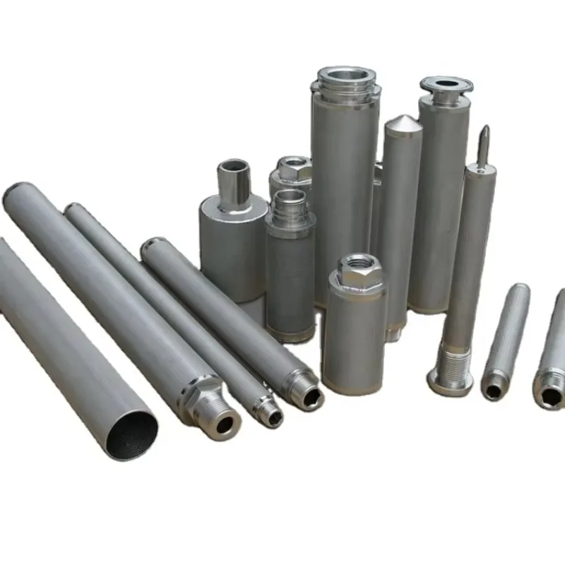 

100 Micron Stainless Steel 316L Mesh Filter Sintered Filter Element For Distilled Filtration Whisky Vodka