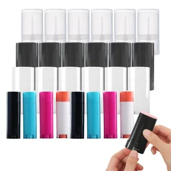 20/30/50 pz 5ml 15ml tubi di balsamo per le labbra vuoti contenitori di deodorante di profumo nero di plastica tubi di rossetto cosmetico bottiglie riutilizzabili