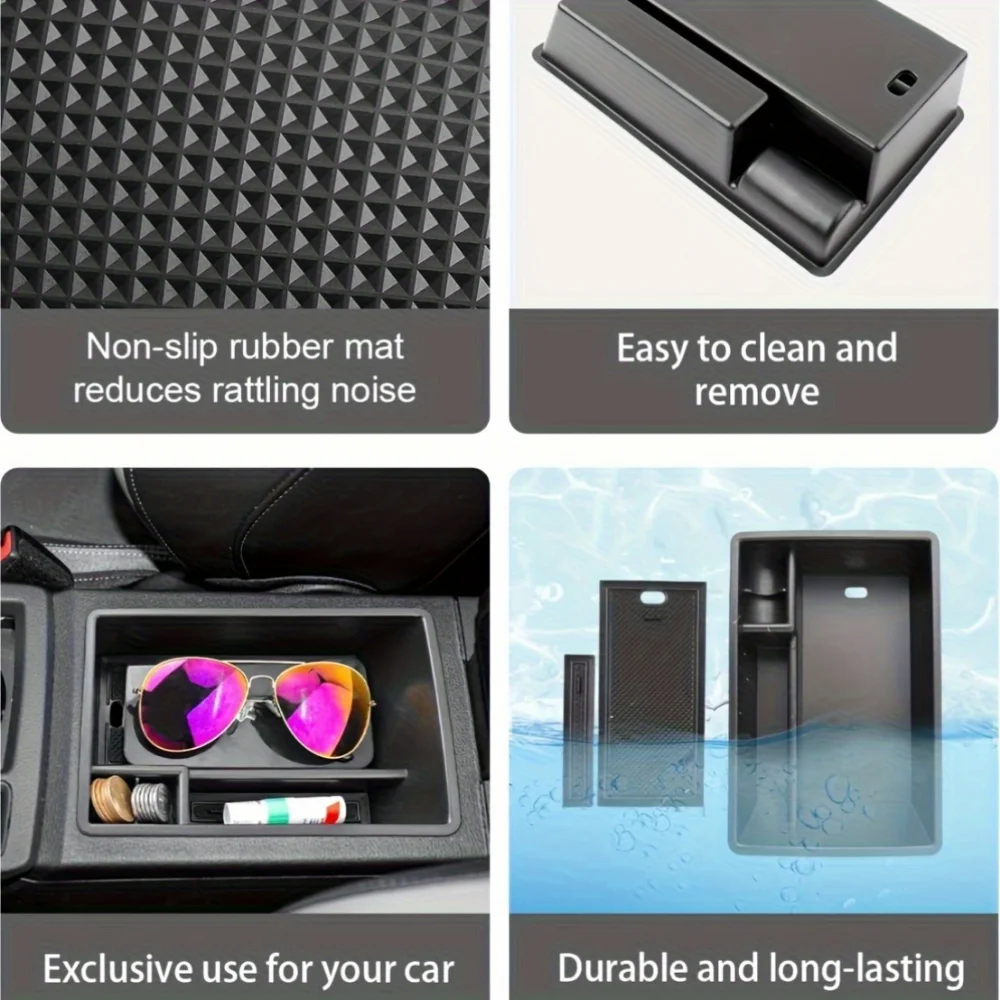 وحدة التحكم المركزية درج منظم لأودي Q3 2019-2024 صندوق تخزين مسند الذراع مع مقسم تصفيف السيارة قطع غيار السيارات الملحقات