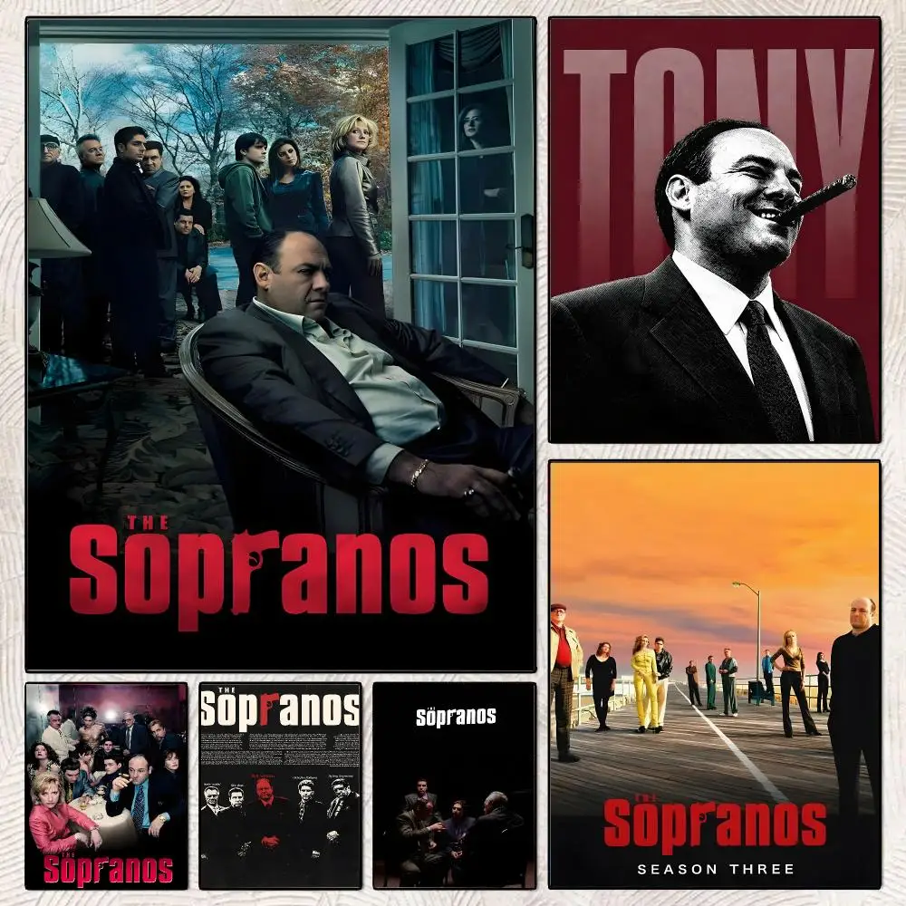 American Drama The S-Sopranos Poster Decorative Wall Art Stickers Mural For Home Living Room Hallway Decor Gift
