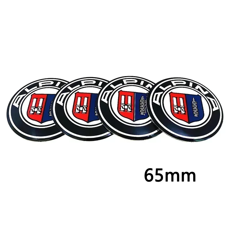 4pcs 56mm 60mm 65mm 70mm For ALPINA Wheel Hub Center Caps Rims Dust-Proof Cover Car Sticker Badge Logo Emblem Auto Accessories