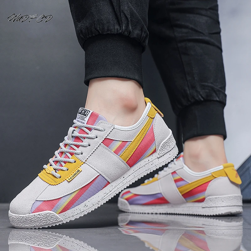 Sneakers Casual Plus Size 45 46 Men Designer Retro Running Shoes Fashion Fabric Breathable Height Increased Platform Sport Shoes image 4