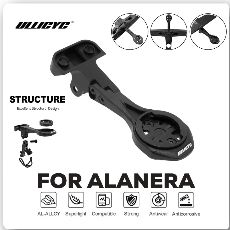 

For Deda ALANERA / ALANERA DCR Integrated Handlebar Computer Mount Compatible with GPS/Garmin/Bryton/Wahoo/CATEYE Aluminum