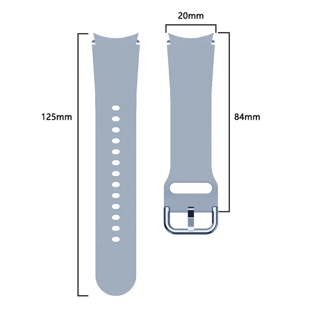 Silicone Strap For Samsung Galaxy Watch 7 6 5 4 40MM 44MM 4 6 Classic 46mm 42 43mm 47mm 5 Pro Band Silicone 20mm 22mm Watch band