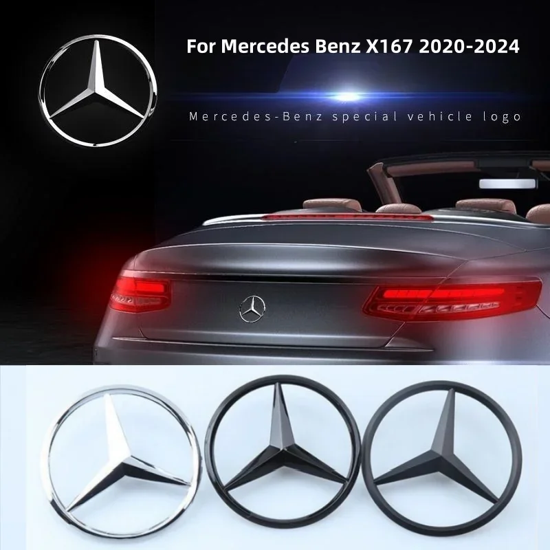 

Mercedes Logo Badges Cover Decal ABS Car Rear Trunk Emblem Sticker For Mercedes Benz AMG GLS-class X167 2020-2024 A1678171300