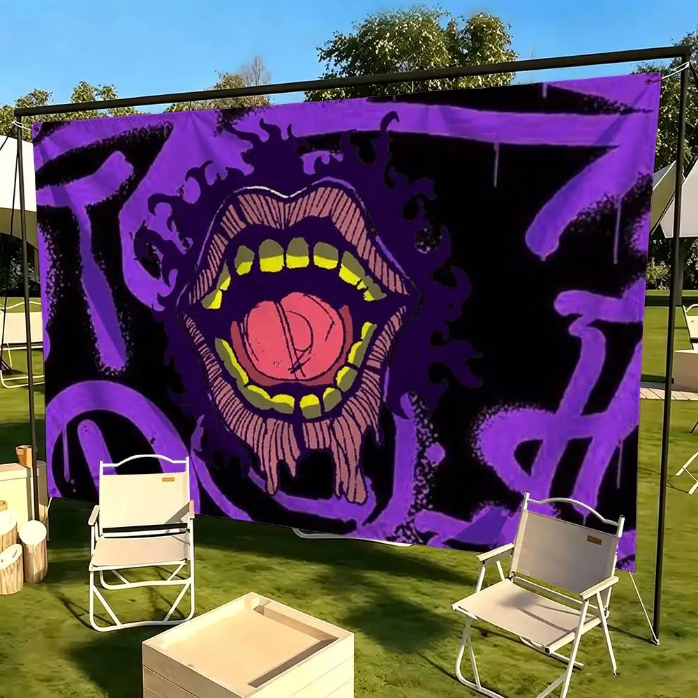 Don Lorenzo  Flags Wall Hanging Tapestry Outdoor Garage Room Decorative flag Background Blanket