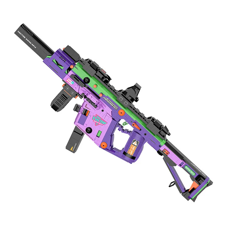 MOC II Wojna Światowa Broń Militarna Strzelba Karabinek Snajperski Karabinek Szturmowy Klocki Mini Miasto Policja Pistolet Cegła Zabawki DIY dla Dzieci Prezenty