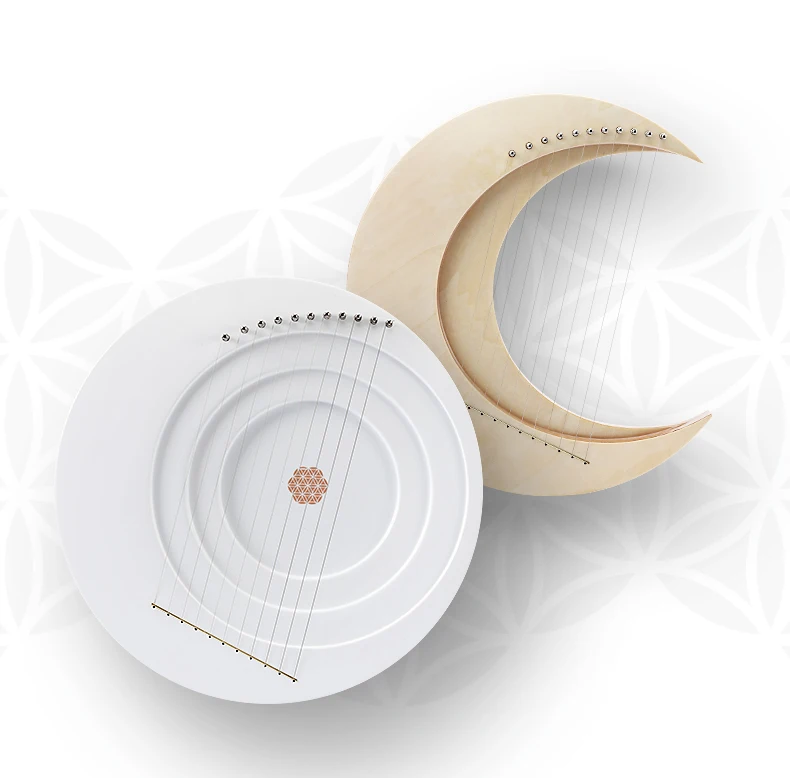 

Hluru 8 11 15 Strings Lyre Harp Small Harp Musical Instrument OEM Lyre Harp