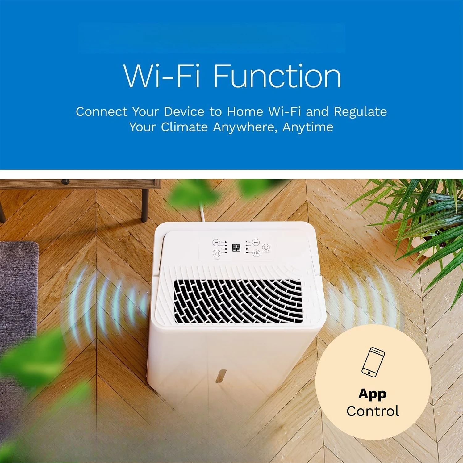 2,400 Sq. Ft Dehumidifier – Bathroom & Large Rooms – Powerful Humidity Control, Quiet & Portable with Auto Shut-Off