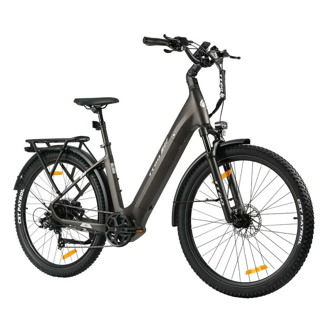 Elektrische fiets TTGO Z3 500W borstelloze motor 48V15AH batterij elektrische fiets volwassen hydraulische schijfrem 27,5 inch band E-bike