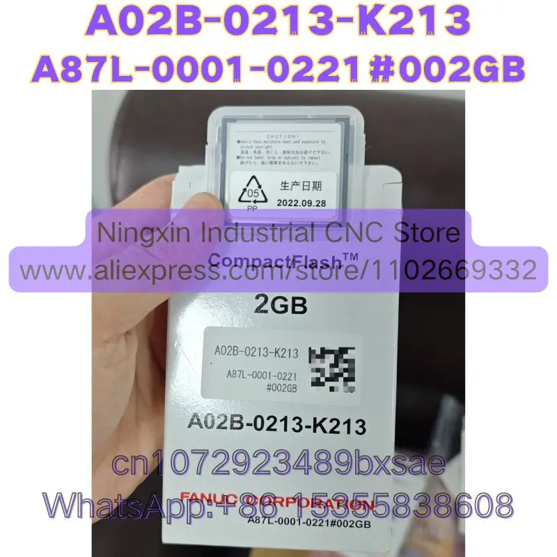 Brand New A02B-0213-K213 FANUC 2GB Memory Card A87L-0001-0221＃002GB