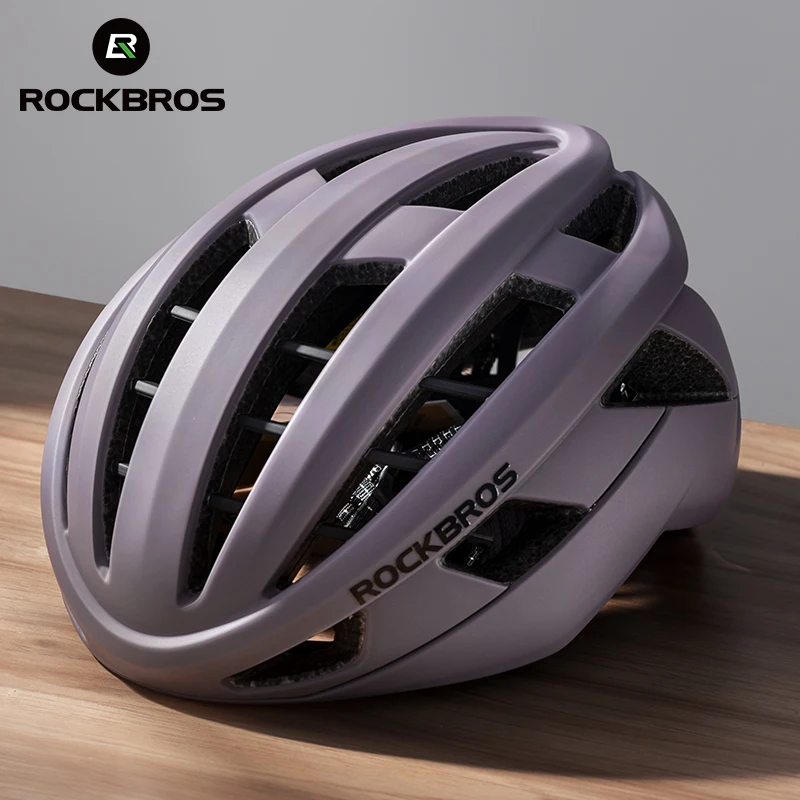 ROCKBROS Aerodynamic Bicycle Helmet MTB Road One Piece Molding Helmet for Men Women 54-58cm Bike Helmet Cycling Accessories