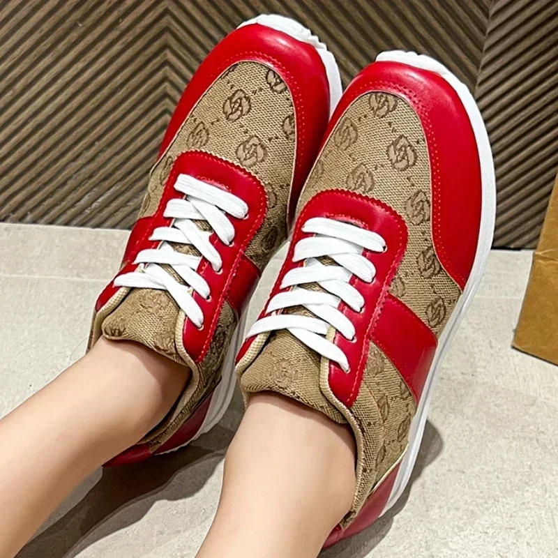 

Spring Autumn Breathable Women Trend Lightweight Leisure Sneakers Women Walking Design Fashion Platform Shoes Zapatos De Mujer