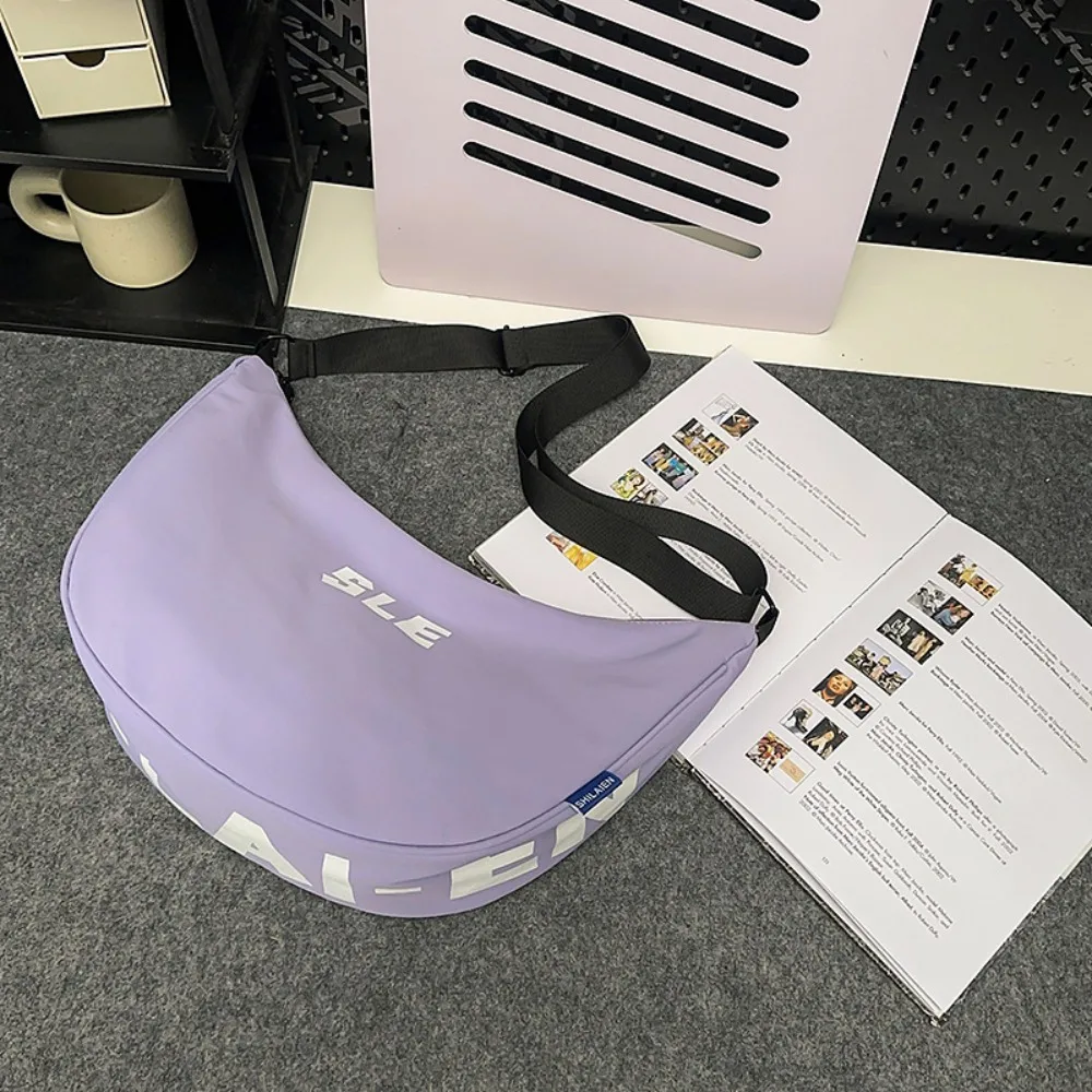 

Большая вместительная нейлоновая сумка через плечо, многофункциональная уличная одежда, повседневная нагрудная сумка, однотонная сумка через плечо для путешествий