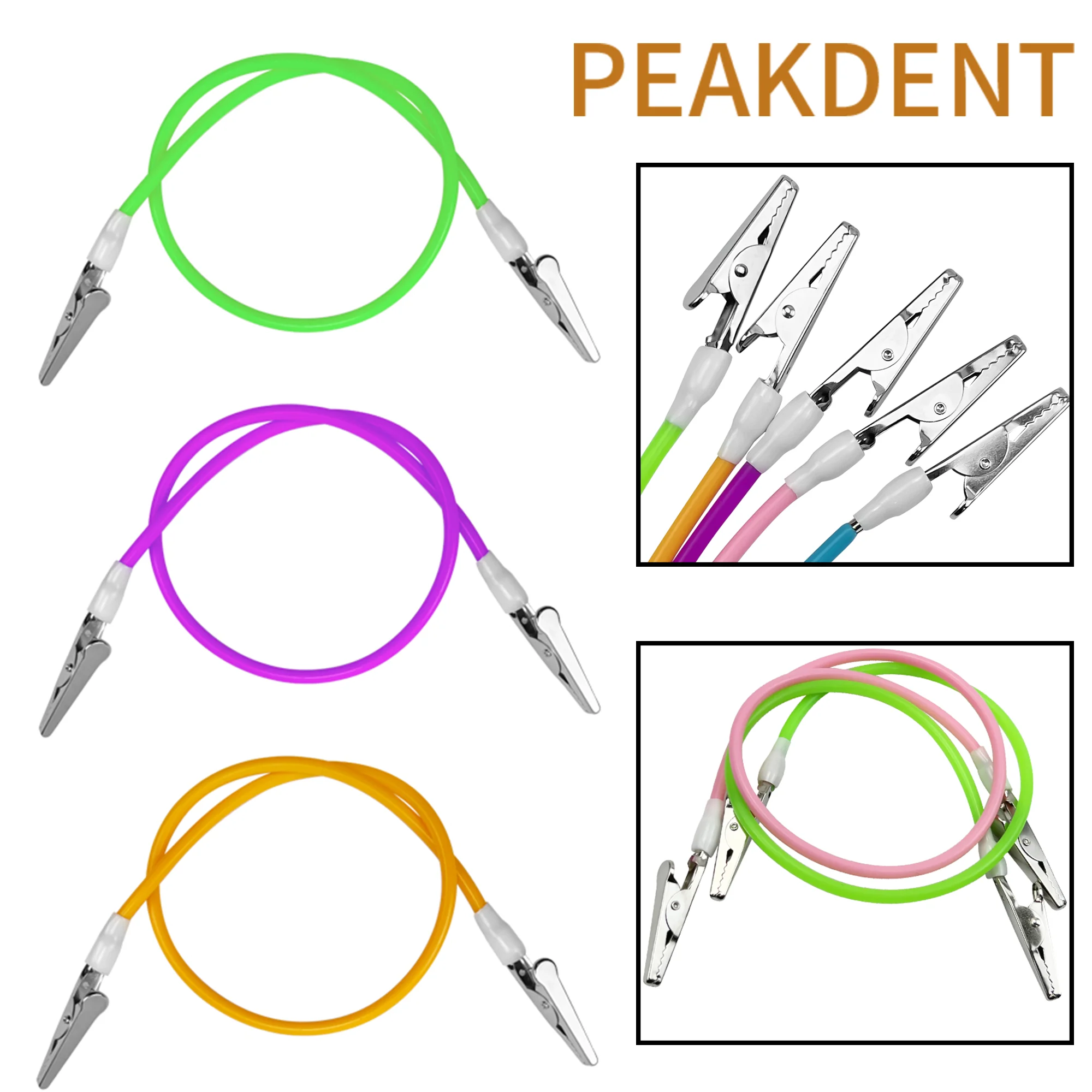 1 pçs babadores dentais flexíveis instrumento dental clipe de lenço de aço inoxidável material odontológico clipes descartáveis do paciente oral