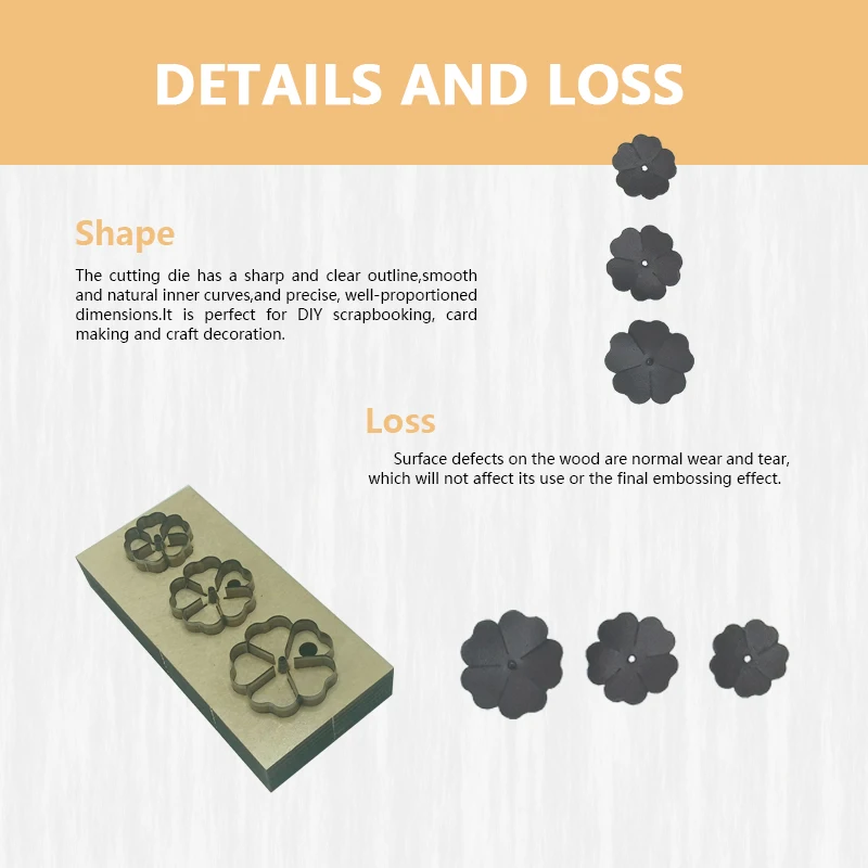 Leather Three-Five Clover Die Cutting Convenient Simple Wear-Resistant Blade Mold for Material Processing
