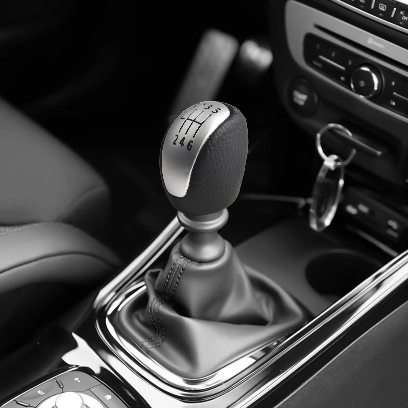 Direct Replacement LEATHER GEAR KNOB Speed Manual Speed Gear Shift Knob High Quality Sleek Design Smooth Shifting