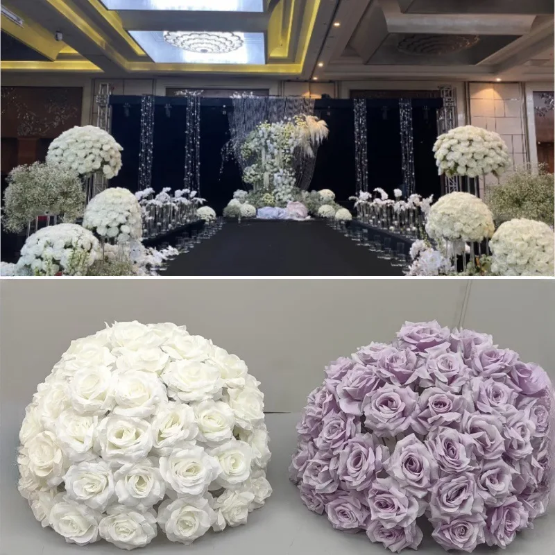 

New simulated rose ball show style wedding finished silk flower ball decoration