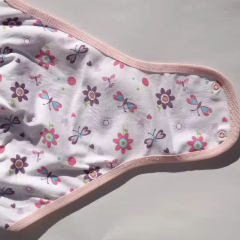 Adult Cotton Open Crotch Panties ABDL With Snaps Printed Bread Pants Diaper Cover Loose Comfortable Boys Girl Underwear