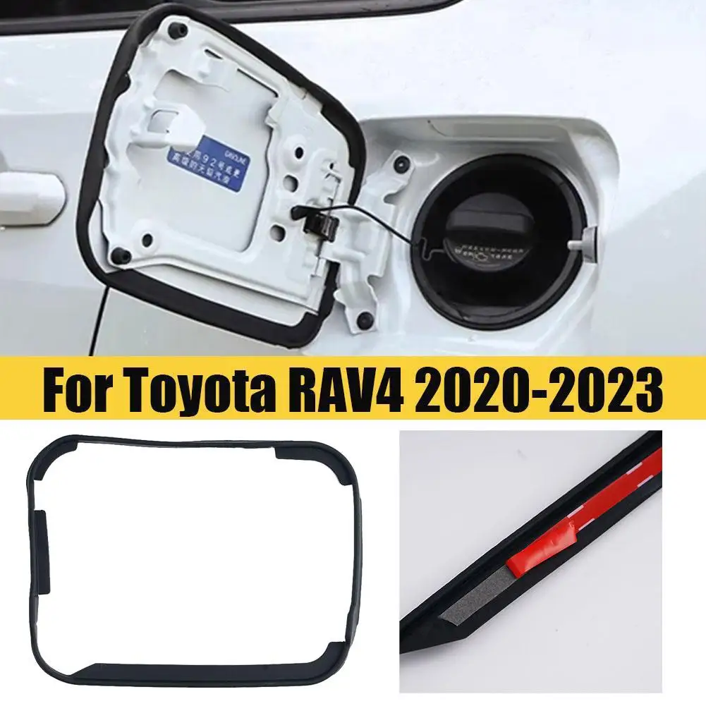 Car Fuel Tank Sealing Strips For Toyota RAV4 2020-2023 Fuel Oil Gas Tank Cover Cap Rubber Trim Sealing Black