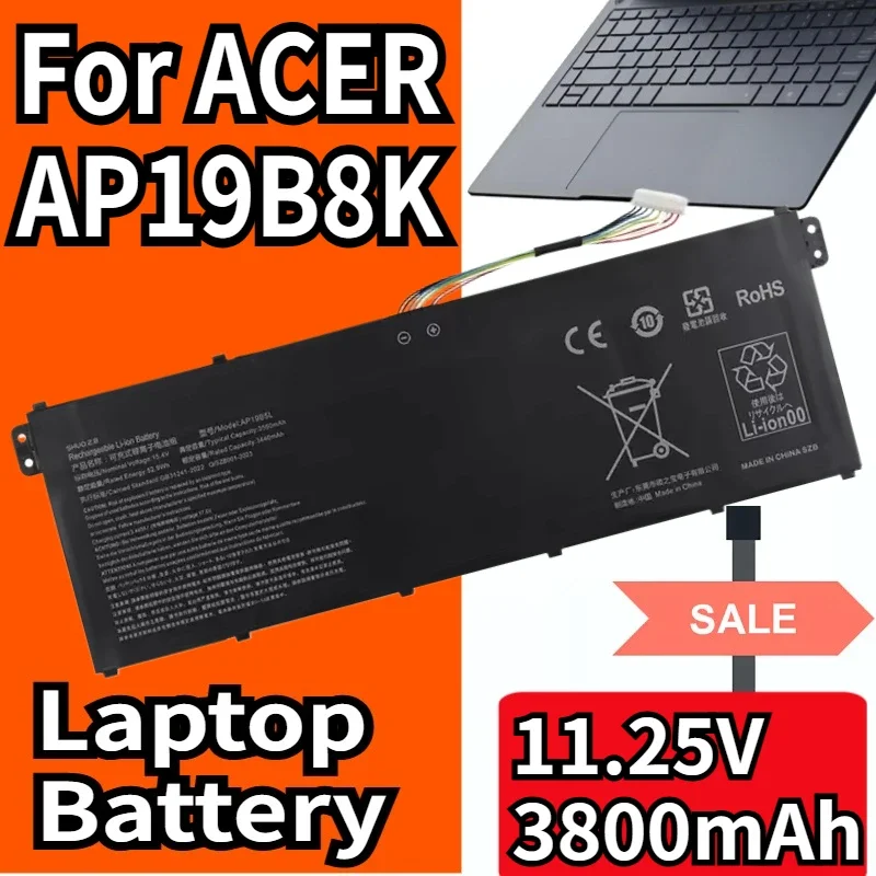 SWZY New AP19B8K Battery for ACER Aspire A314 A315 A317 A315-23 A315-58 A317-52 A317-53 TMP215-51 Series