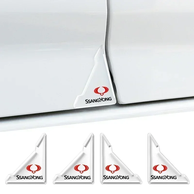 2 шт., прозрачные наклейки на углы автомобильных дверей SsangYong Actyon a672 997 0592 год