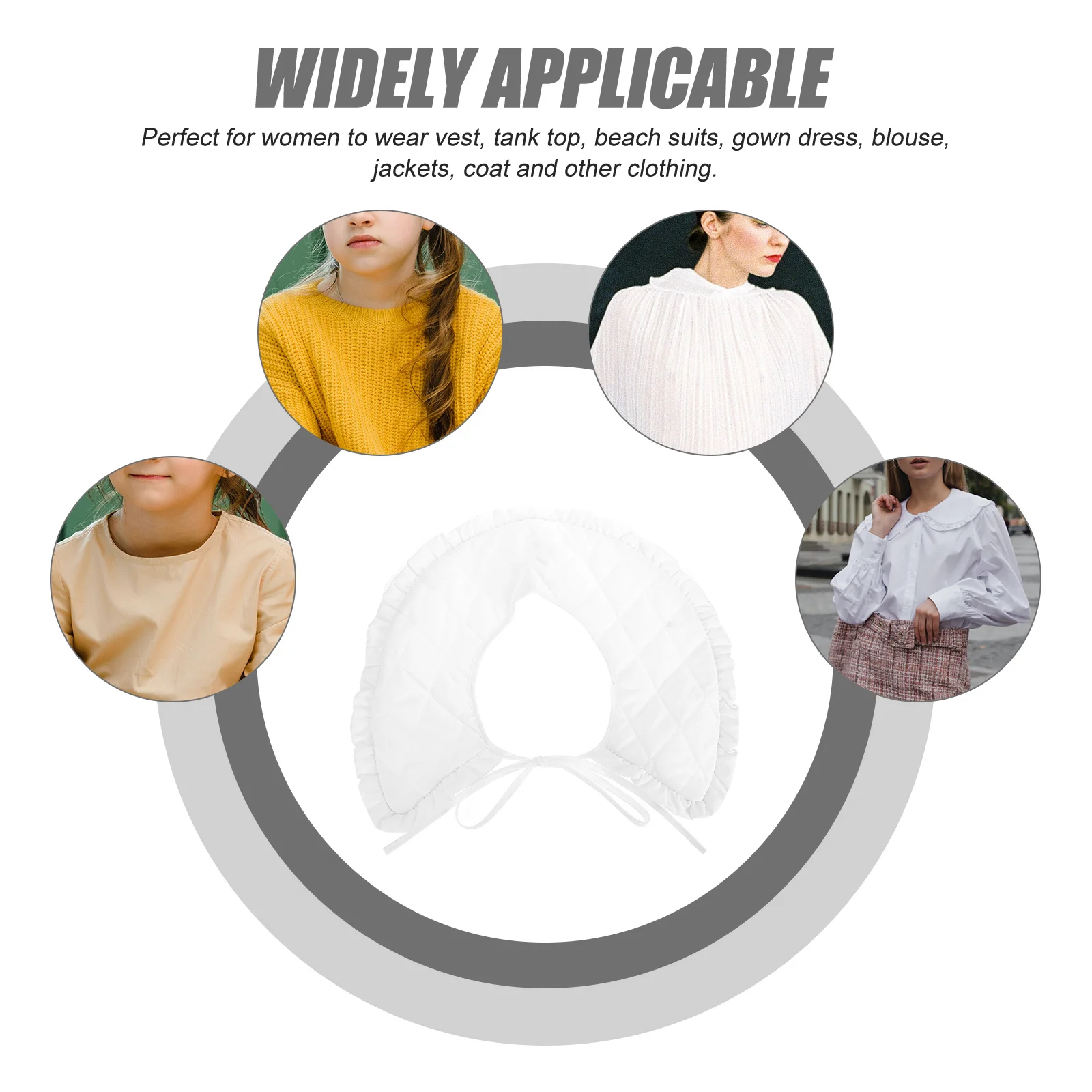 

1pcs Fake Shawl For Women Detachable Winter Wrap Fake Collar Warm Shawl Scarf False Collar Lightweight Gift Idea