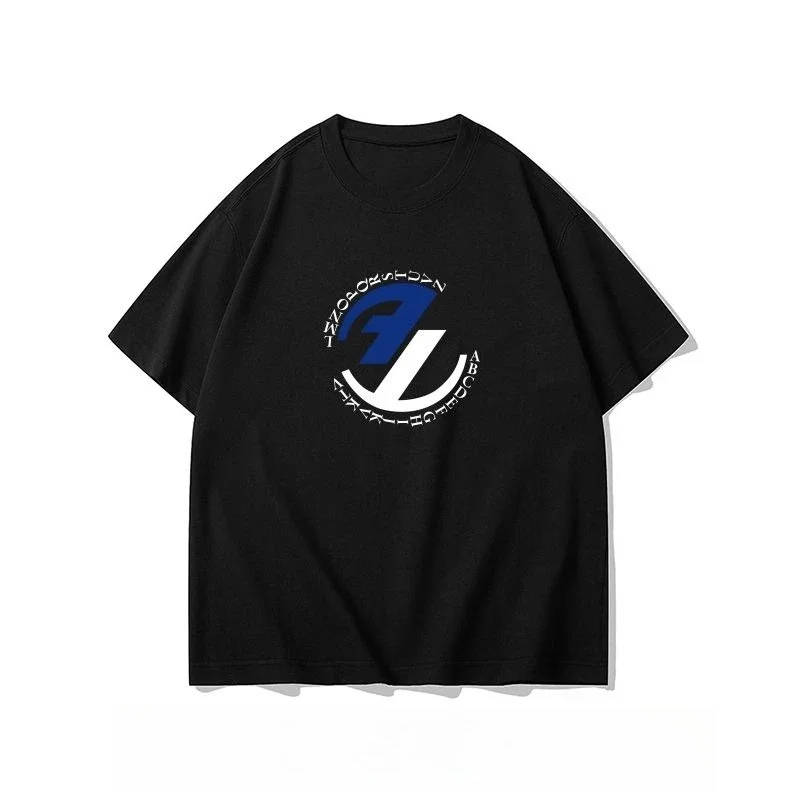 2025 جديد عالي الجودة AE بسيط ومتعدد الاستخدامات قصيرة الأكمام تي شيرت الرجال والكورية شارع العليا بلوزة فضفاضة غير رسمية #1