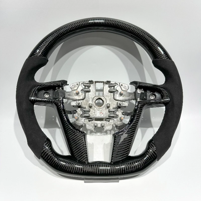 For US Warehouse Wholesale Black Carbon Fiber Suede Sports Steering Wheel Suitable for Pontiac Holden G8 VE