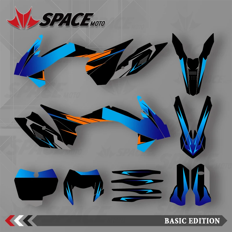 

SPACE MOTO для KTM 13-14 SXF 15 SXF 14-15 EXC 16 EXC графические фоновые наклейки наклейки для мотоцикла