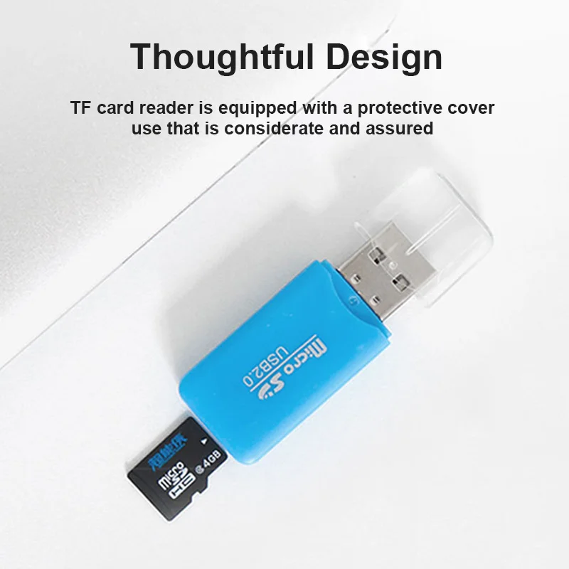 Kolorowy zewnętrzny czytnik karta SD TF przenośny Laptop USB2.0 Adapter do odczytu karty pamięci
