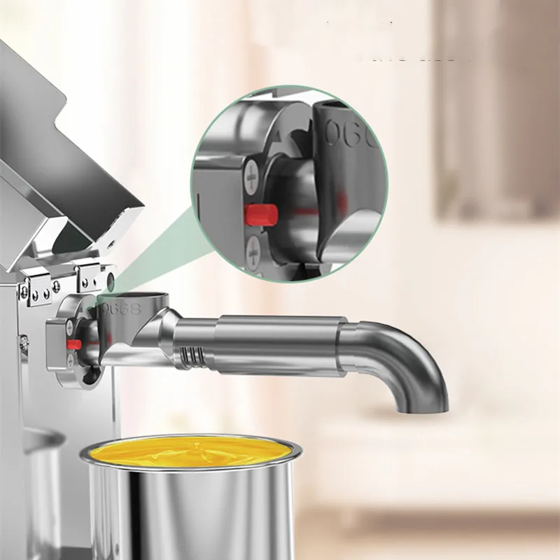 T1 Kleine huishoudelijke roestvrijstalen oliepers Intelligente automatische multifunctionele pinda-sesam Koolzaadpers Draagbaar huis