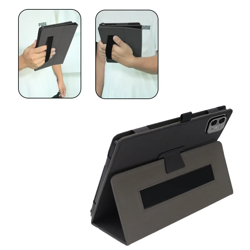 Two-fold stand Case Cover with Hand Strap Funda Case For TECLAST