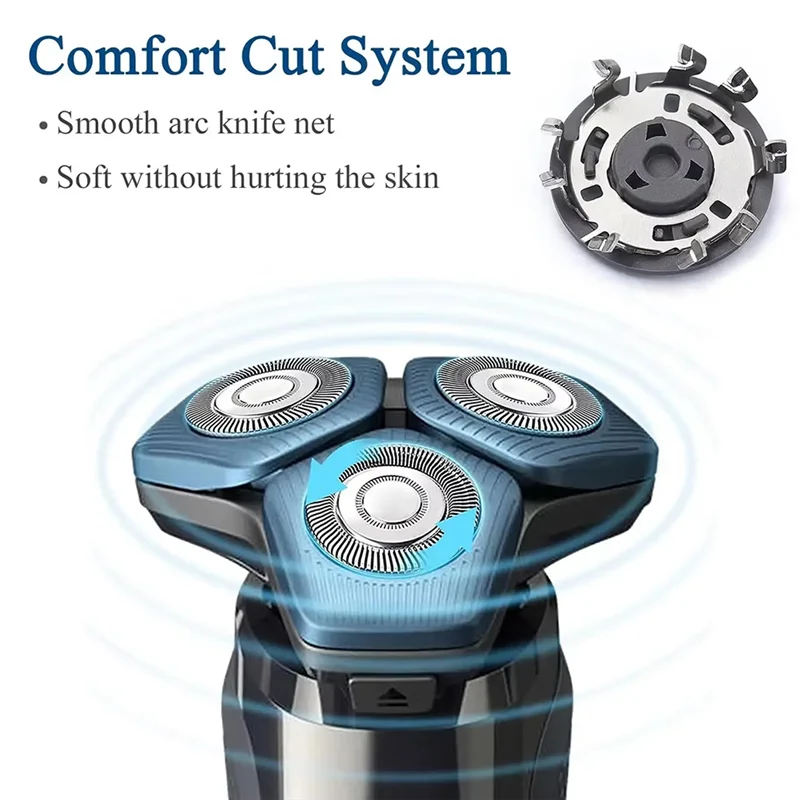 رؤوس بديلة AC39-Triple Razor SH71 متوافقة مع سلسلة ماكينة الحلاقة Norelco 7000 و5000 شفرة حادة متينة