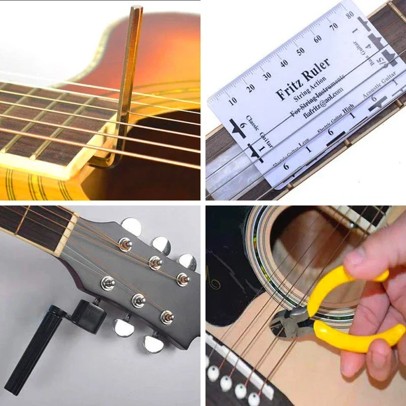 Guitar Cleaning and Maintenance Tools Tuner Wrench Guitar Changing Set Kit Set  Tools Set for Mainland China