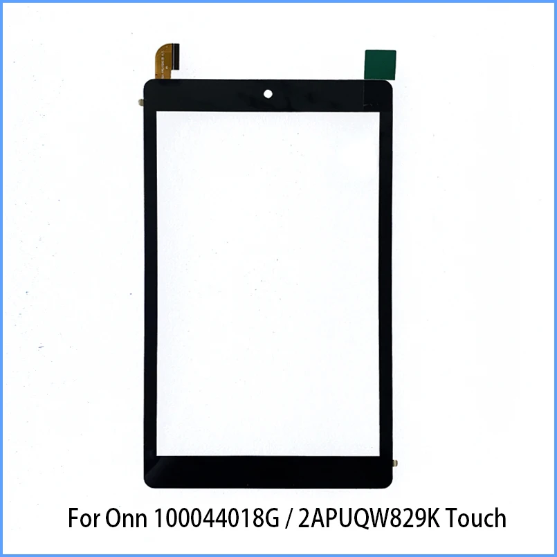 Nowy 8-calowy czarny dla Onn 100044018 G 2APUQW829K Tablet Pojemnościowy ekran dotykowy Digitizer Czujnik Zewnętrzny szklany panel