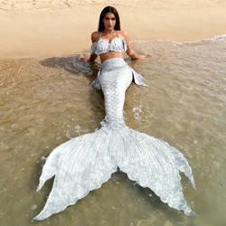 Adult Mermaid Big Tail Professional Swimming Diving Show Underwater Photo Aquarium Competition Beachwear can be custom-sized