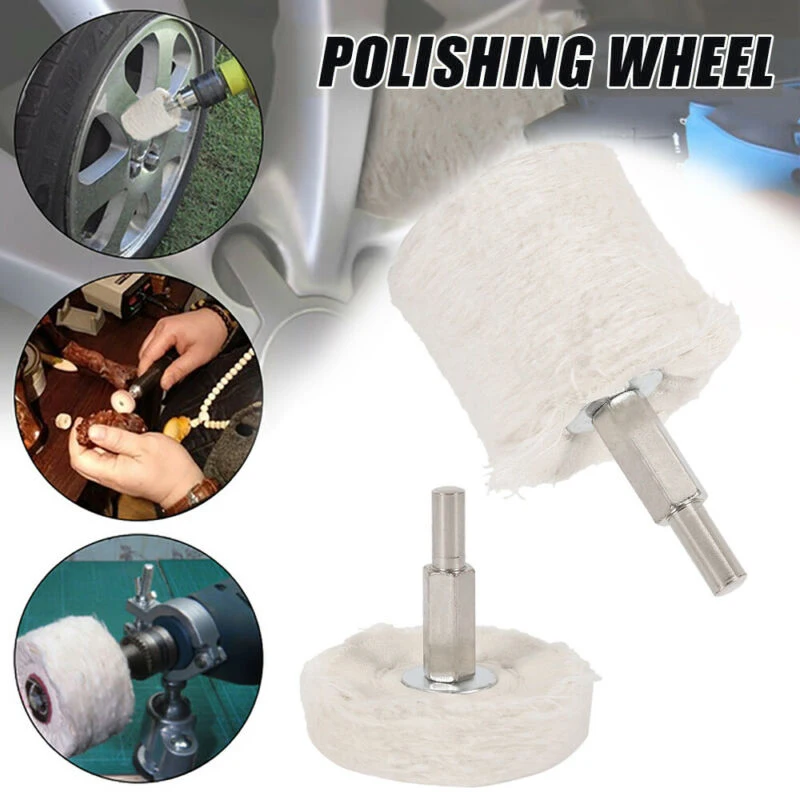 Almohadilla de pulido para pulir, Kit de fregona, pulido de joyería, acero inoxidable, aluminio, madera, 6 uds., plástico, acero inoxidable