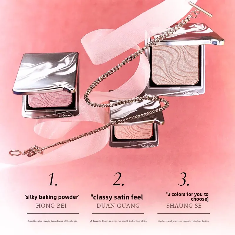 Cheeryep ماكياج أحمر الخدود مسحوق الوجه أحمر الخدود المصطبغة للغاية طويلة الأمد أحمر الخدود خالية من القسوة ومكياج نباتي أحمر الخدود الكورية #2