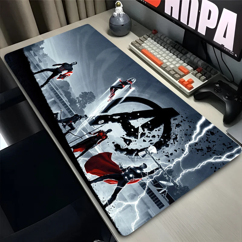 Marvel Captain America Mouse Pad Large Mousepad Anime Laptop PC Gamer Table Mat Computer Gaming Mouse Mat Office Pads XXL Carpet