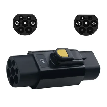 電気充電器、タイプ2からgbtアダプター、3相、1フェーズ、IEC62196-2からgbt、380v ev充電器アダプター、32a