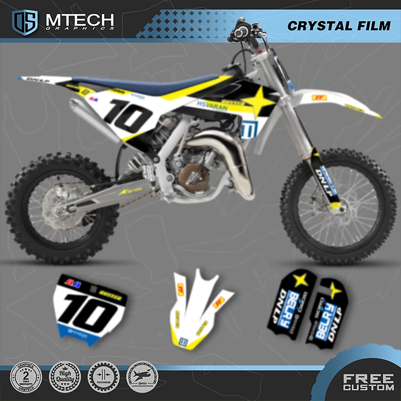 

DSMTECH MOTOR Graphic Stickers Decals Kits For Husqvarna TC65 TC65 2016 2017 2018 2019 2020 2021 2022 2023 001